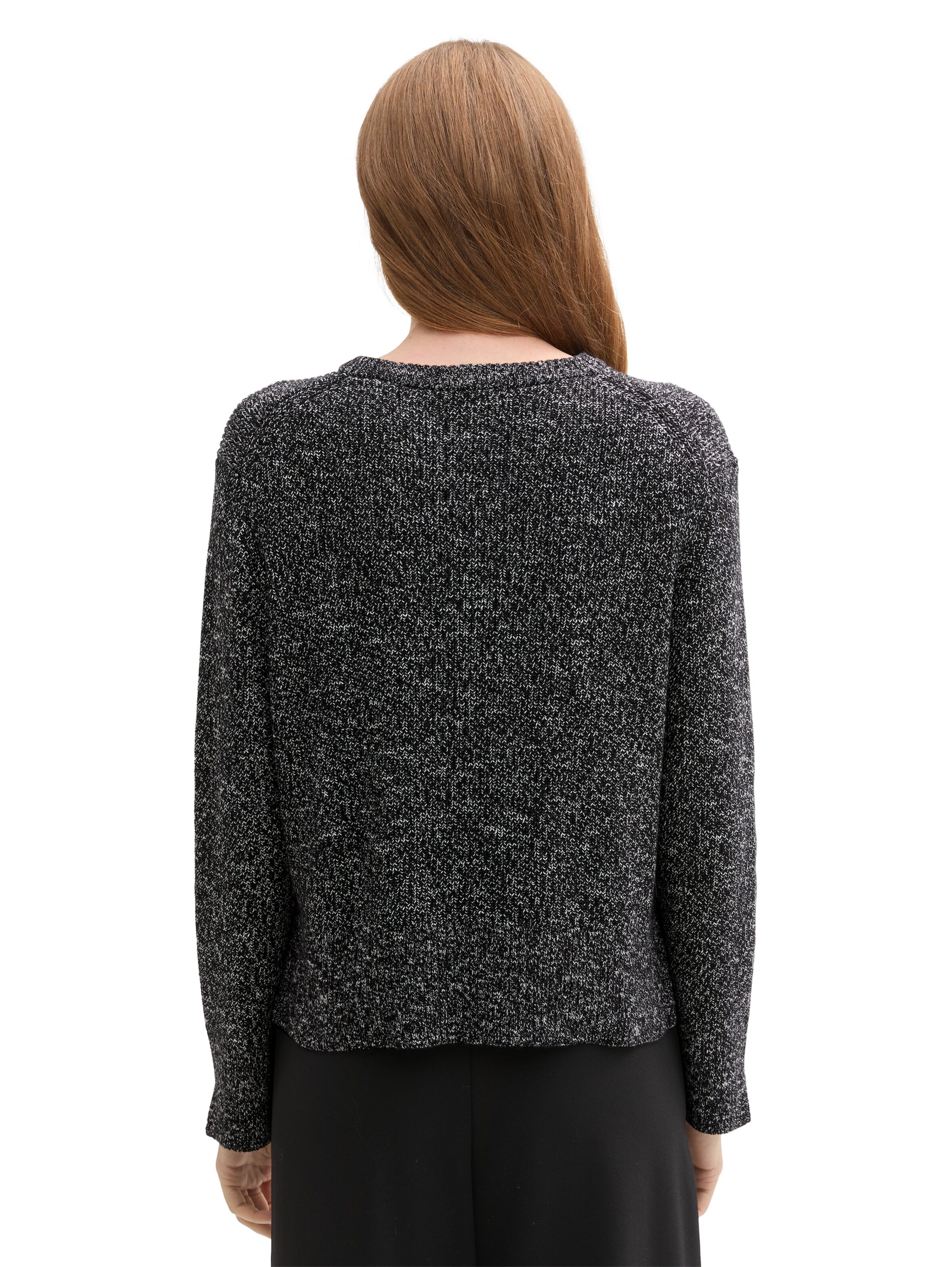 TOM TAILOR Sweater in Black