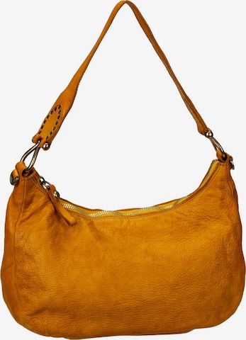 Campomaggi Shoulder Bag 'Grecale' in Yellow: front