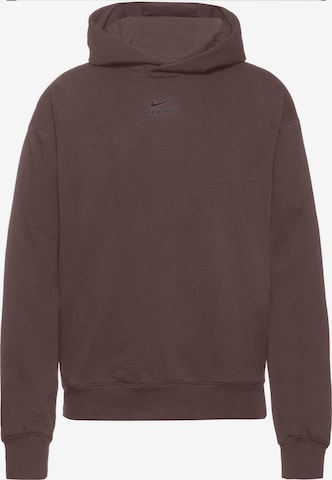 NIKE Athletic Sweatshirt 'DF NPT' in Brown: front