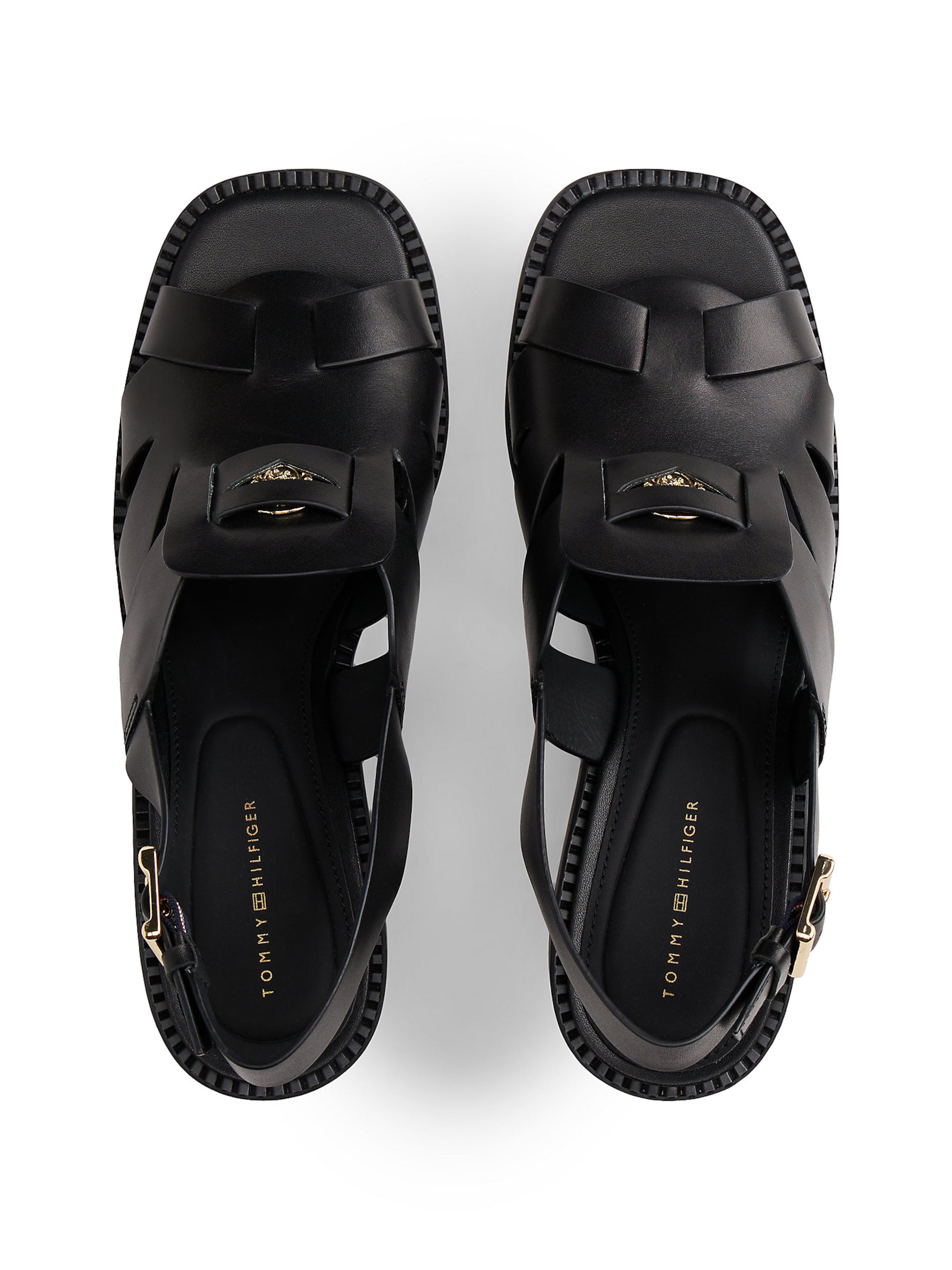 Sandales à lanières TOMMY HILFIGER en noir