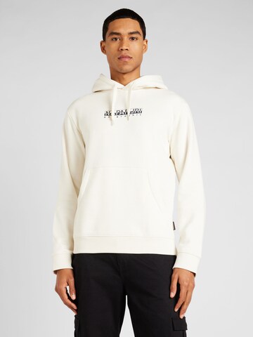 NAPAPIJRI Sweatshirt in Wit: voorkant