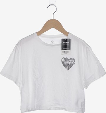 CONVERSE Top & Shirt in S in White: front