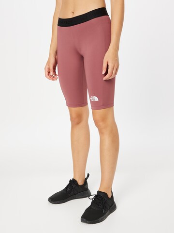 THE NORTH FACE Skinny Sportsbukse i rød: forside