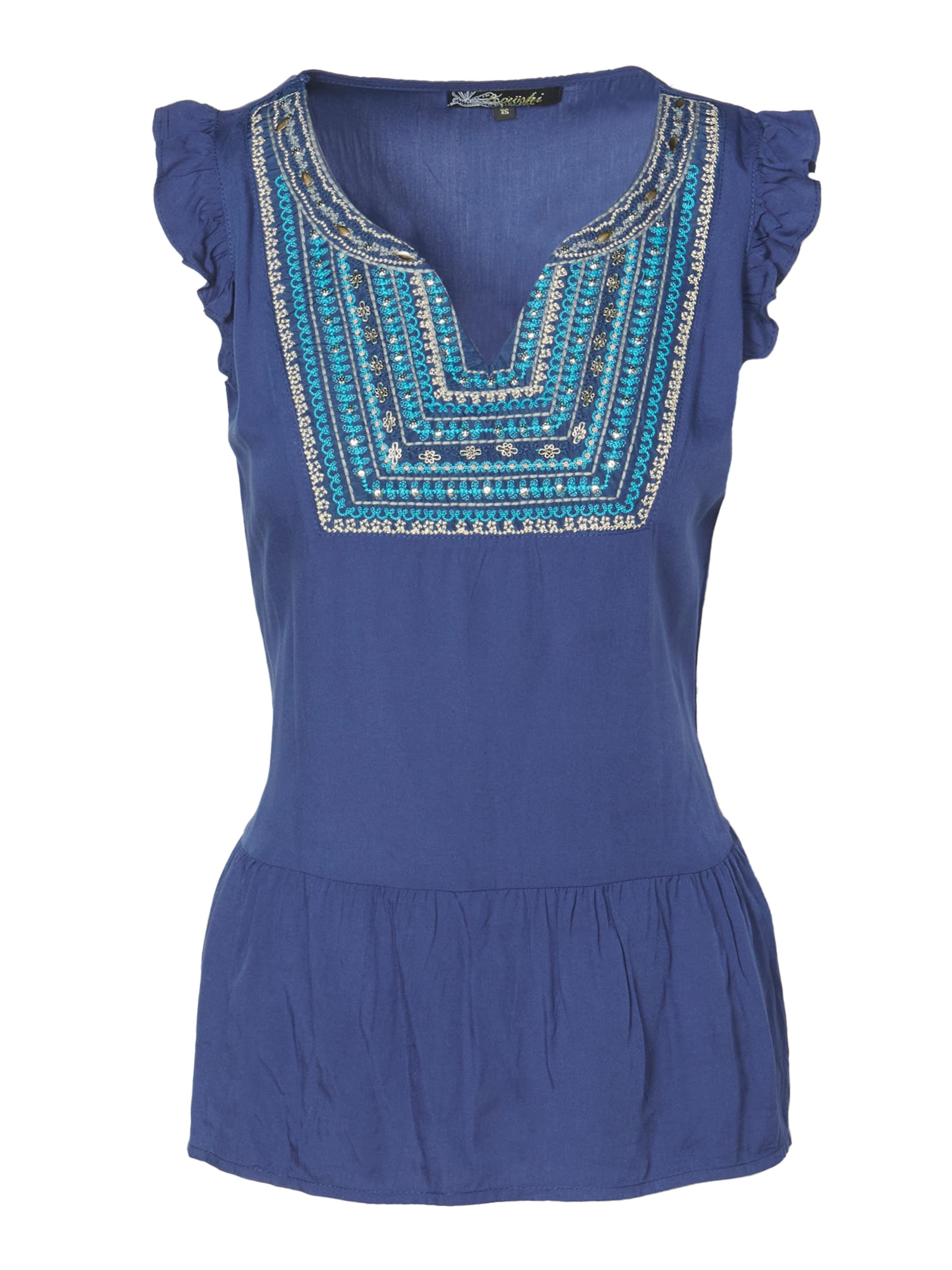 KOROSHI Bluza | modra barva: sprednja stran