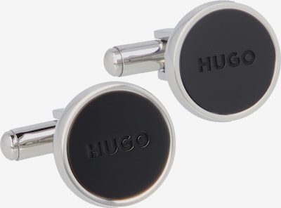 HUGO Red Manchetknopen in de kleur Zwart / Zilver, Productweergave