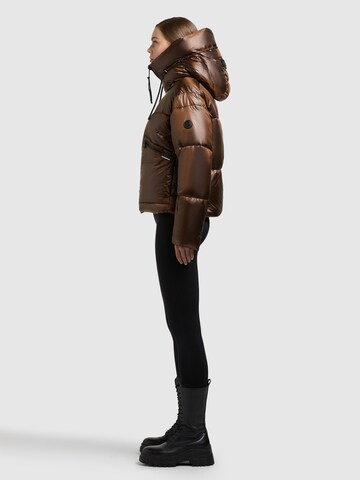 khujo Winter Jacket 'Luna' in Brown