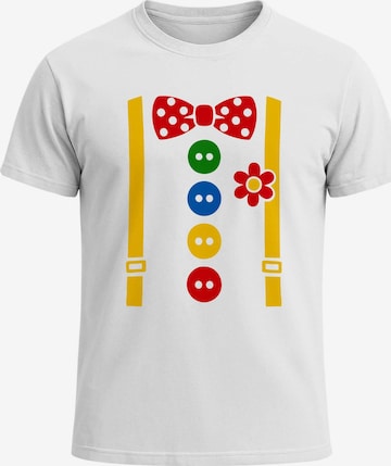 MoonWorks Shirt 'clown' in Weiß: Vorderseite