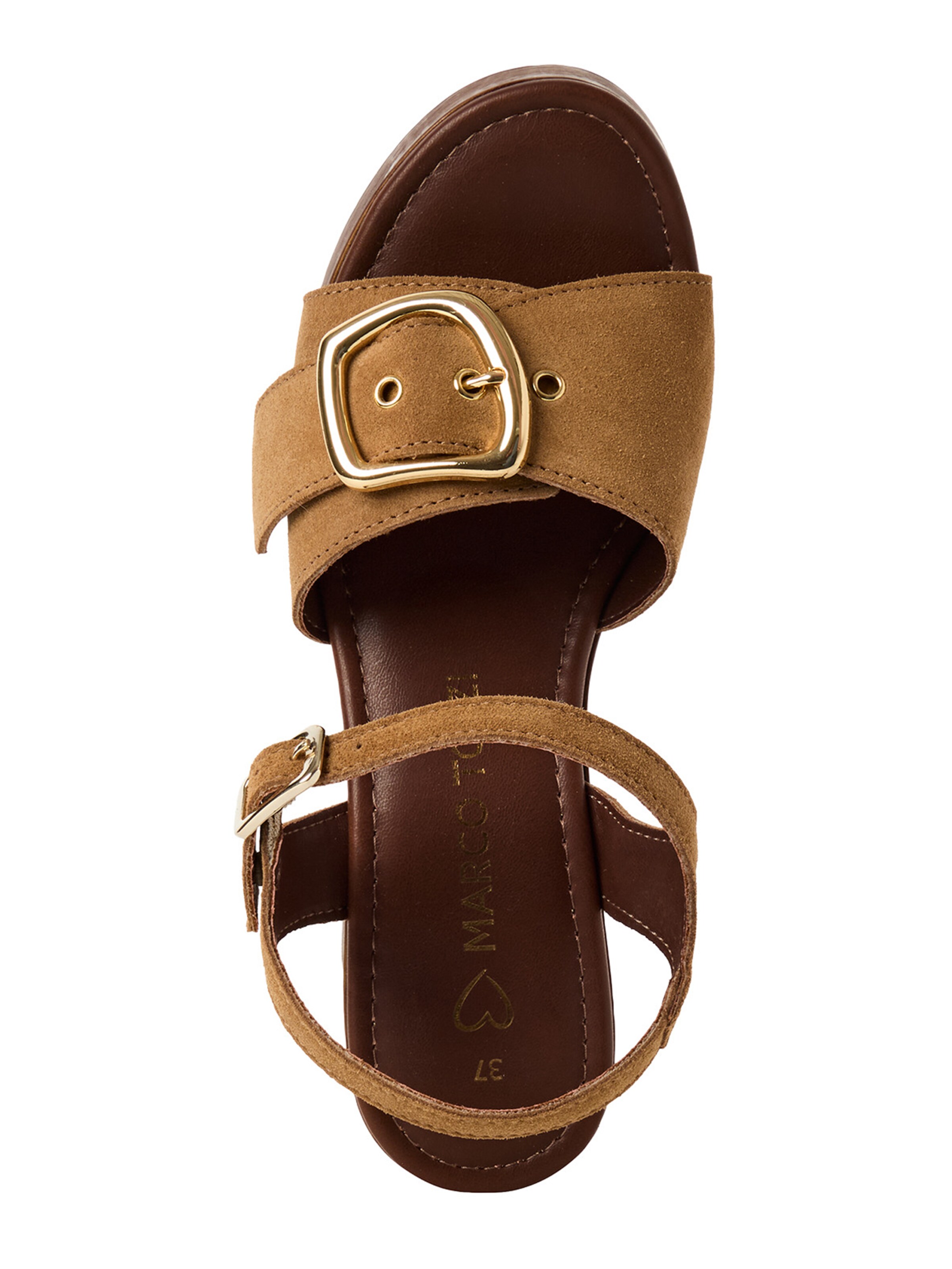 MARCO TOZZI Sandal i brun