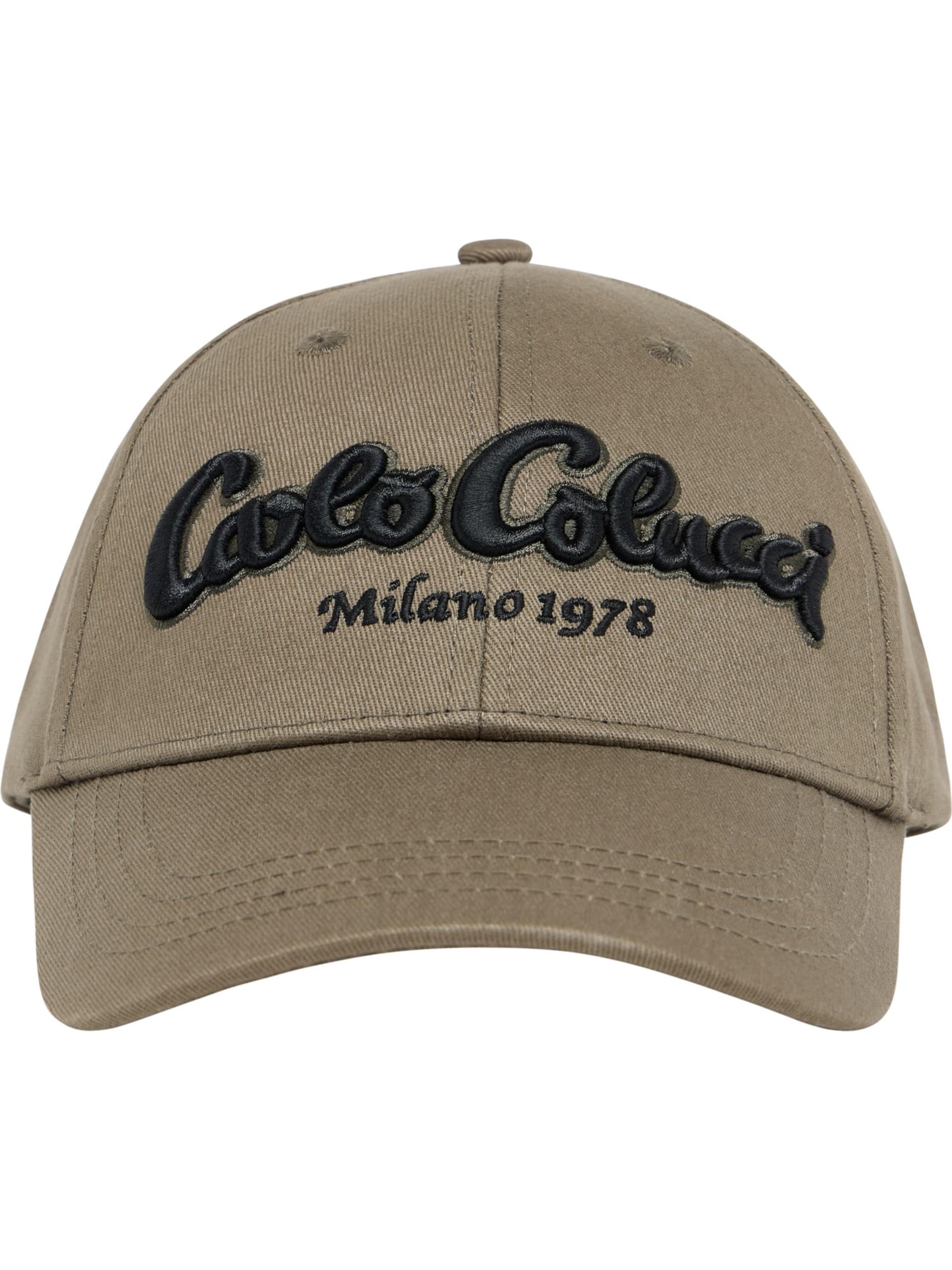 Carlo Colucci Cap 'Elezi' in Grün: Vorderseite