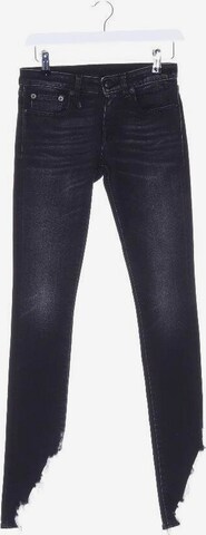 R13 Jeans in 25 in Black: front