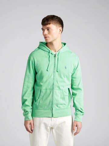 Polo Ralph Lauren Regular fit Zip-Up Hoodie in Green: front