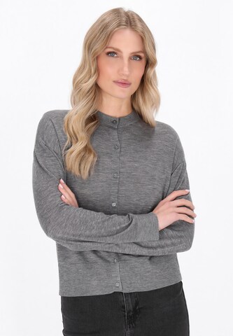 DreiMaster Vintage Knit cardigan 'Classic Look' in Grey: front