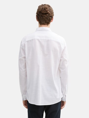 TOM TAILOR Regular fit Button Up Shirt in White