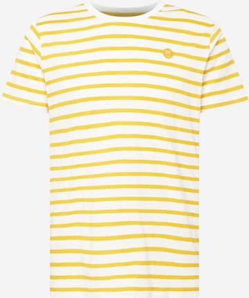 KnowledgeCotton Apparel Shirt 'Slub' in Yellow: front