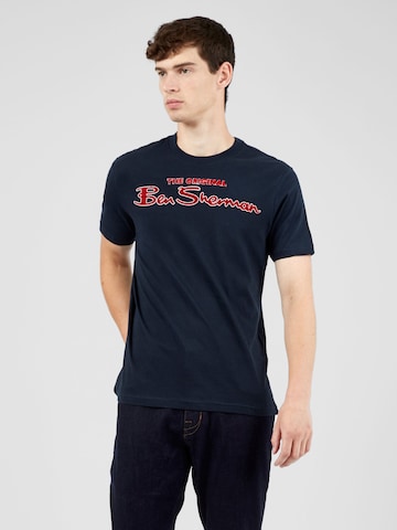 Ben Sherman Shirt 'Signature' in Blauw: voorkant