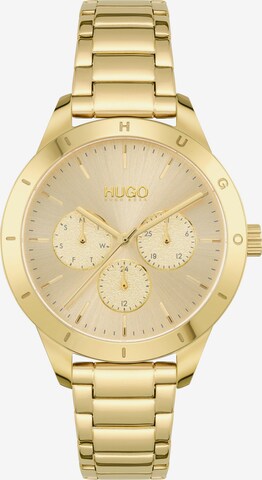 HUGO Analoog horloge 'Friend' in Goud