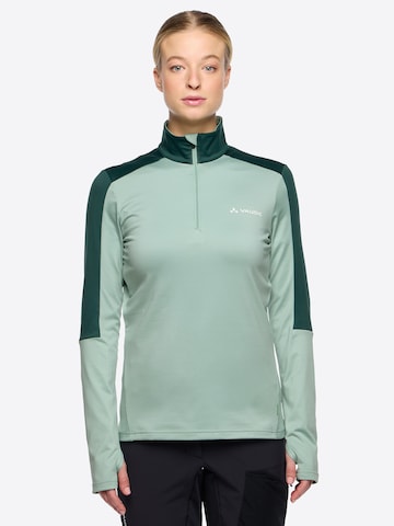 VAUDE Sports sweater 'Livigno' in Green: front