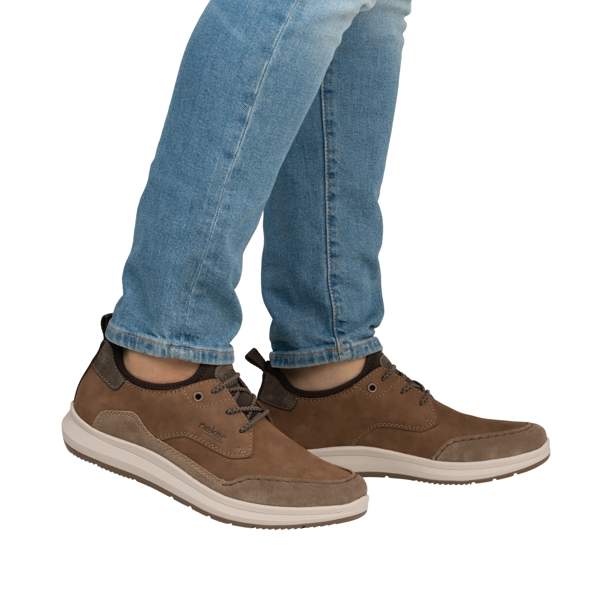 Chaussure de sport à lacets Rieker en marron