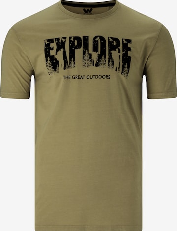 Whistler Shirt 'Explorer' in Groen: voorkant