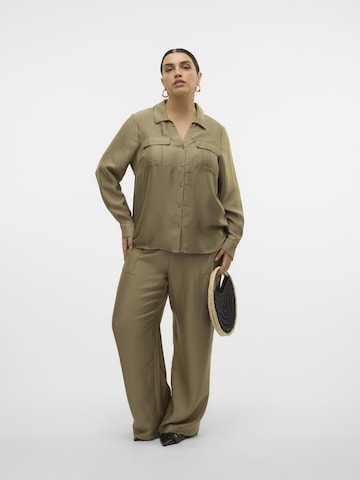 Vero Moda Curve Regular Trousers in Grey