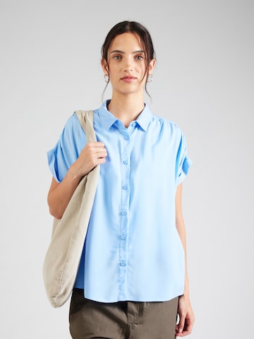 Camicia da donna di Sublevel in blu: frontale