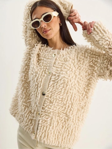 Cardigan Bianco Lucci en beige