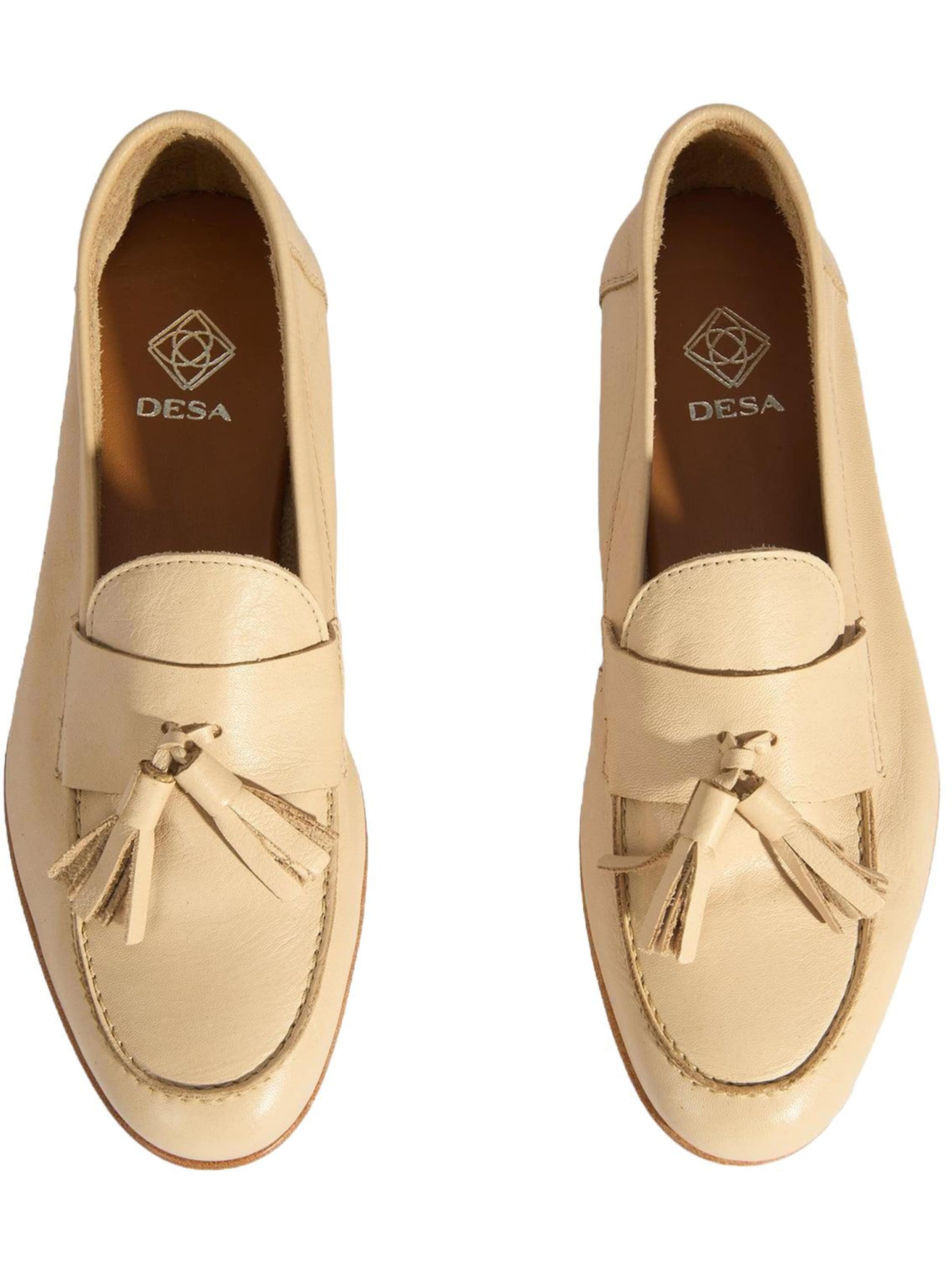 Desa - Mocasines 'Slip-Ons' en beige