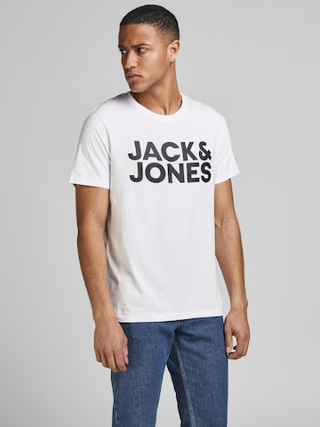 JACK & JONES Μπλουζάκι σε λευκό: μπροστά