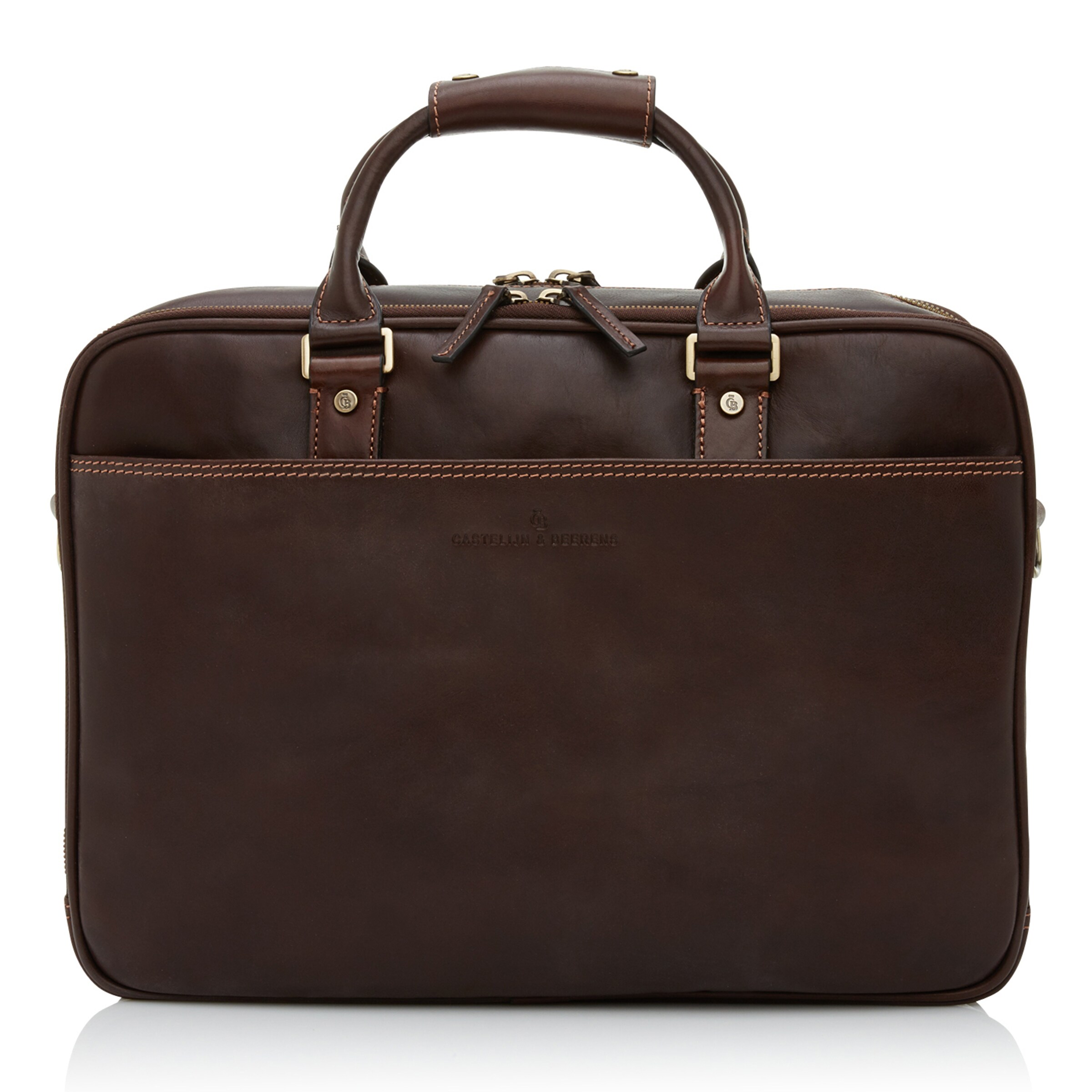 Borsa portadocumenti 'Verona' di Castelijn & Beerens in marrone: frontale