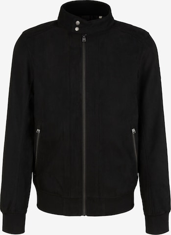 TOM TAILOR Prehodna jakna | črna barva: sprednja stran