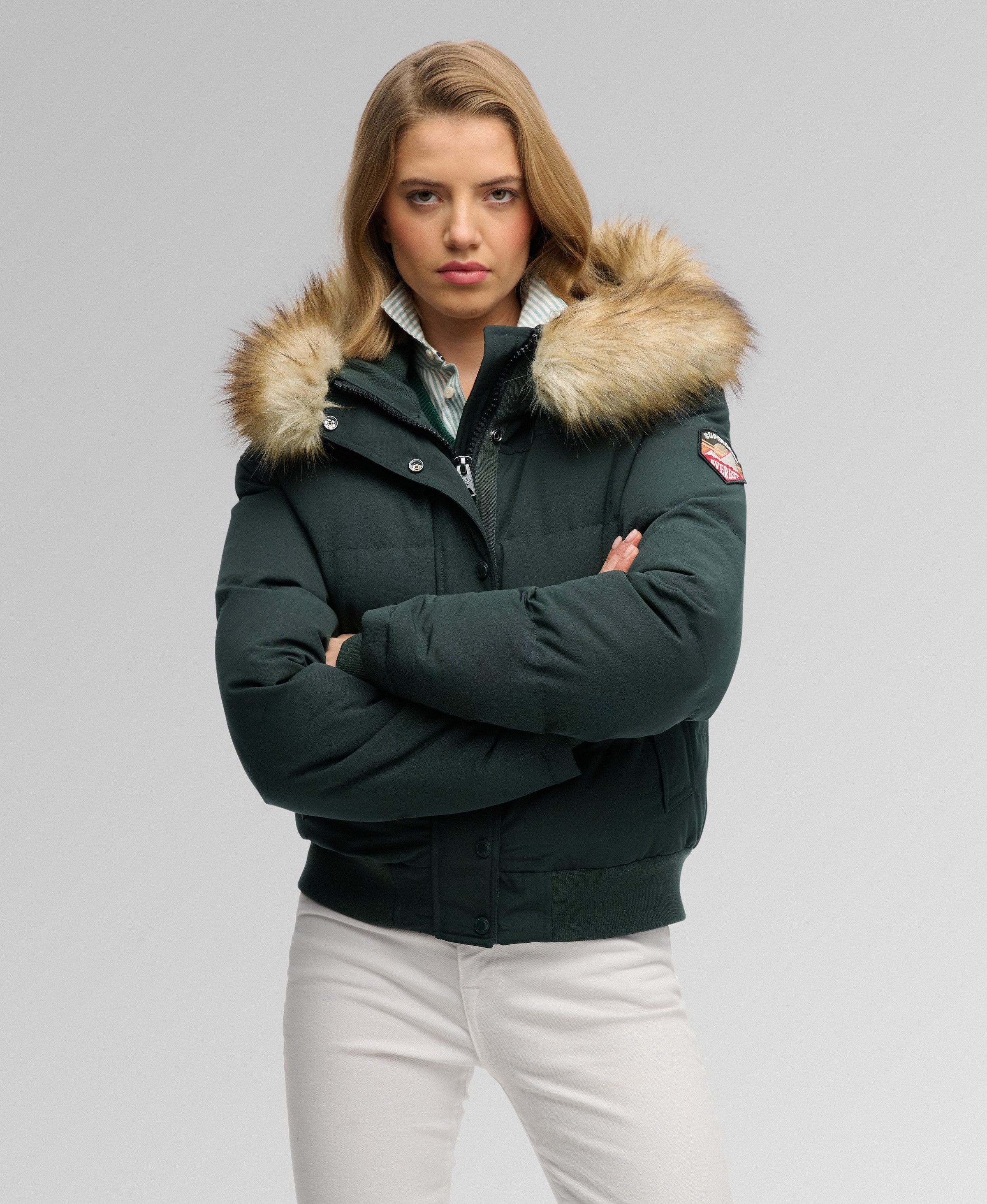 Superdry & Co Winter Jacket 'Everest' in Green