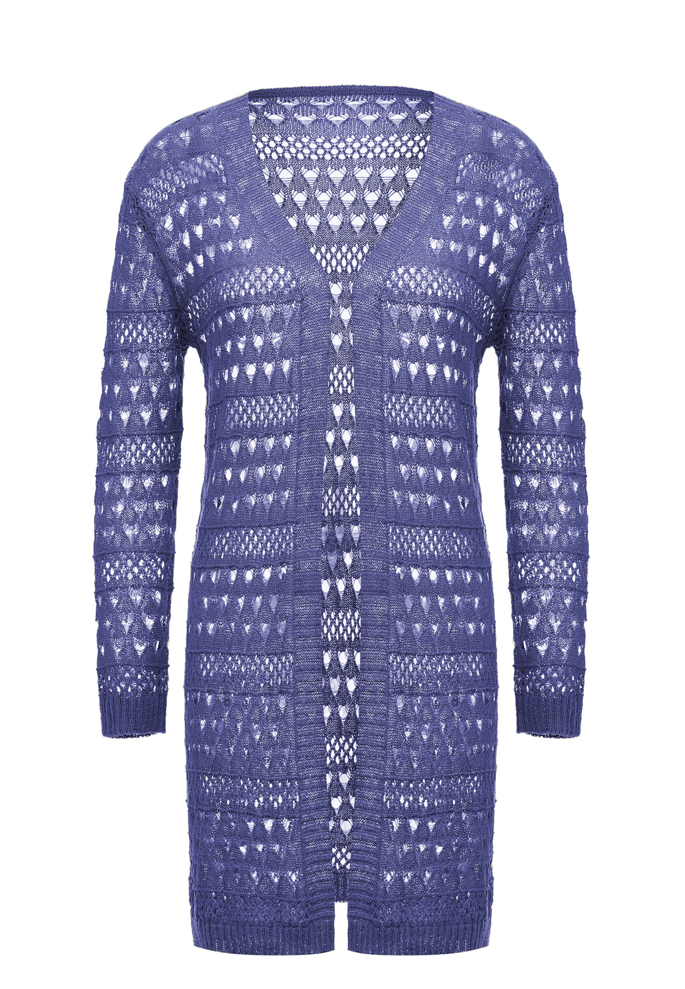 ebeeza - Casaco de malha em azul: frente