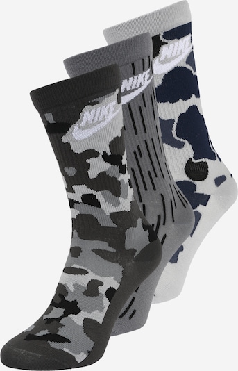 Nike Sportswear Ponožky 'Everyday' - námornícka modrá / sivá / tmavosivá / biela, Produkt