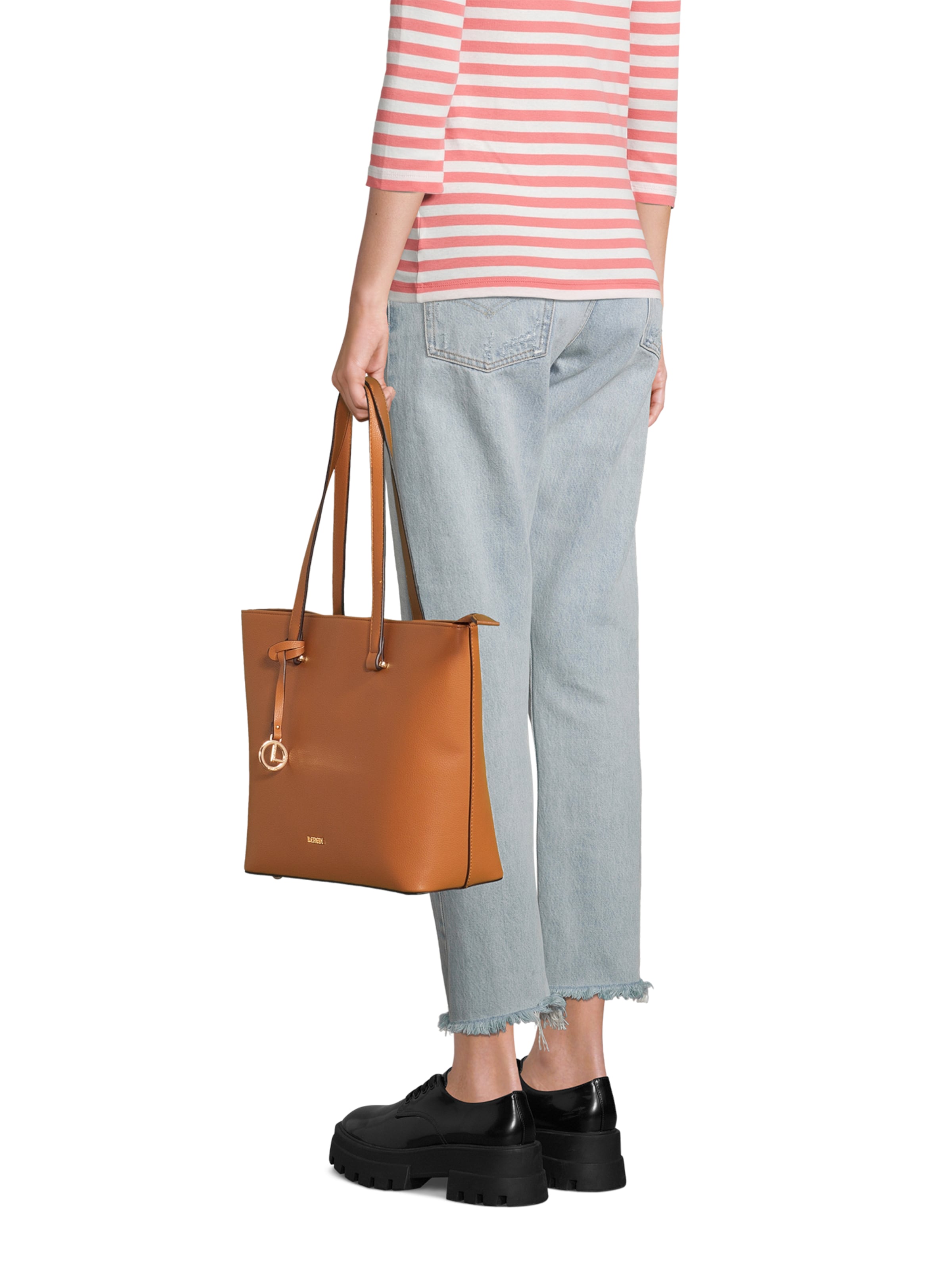L.CREDI Shopper 'Filippa' in Braun
