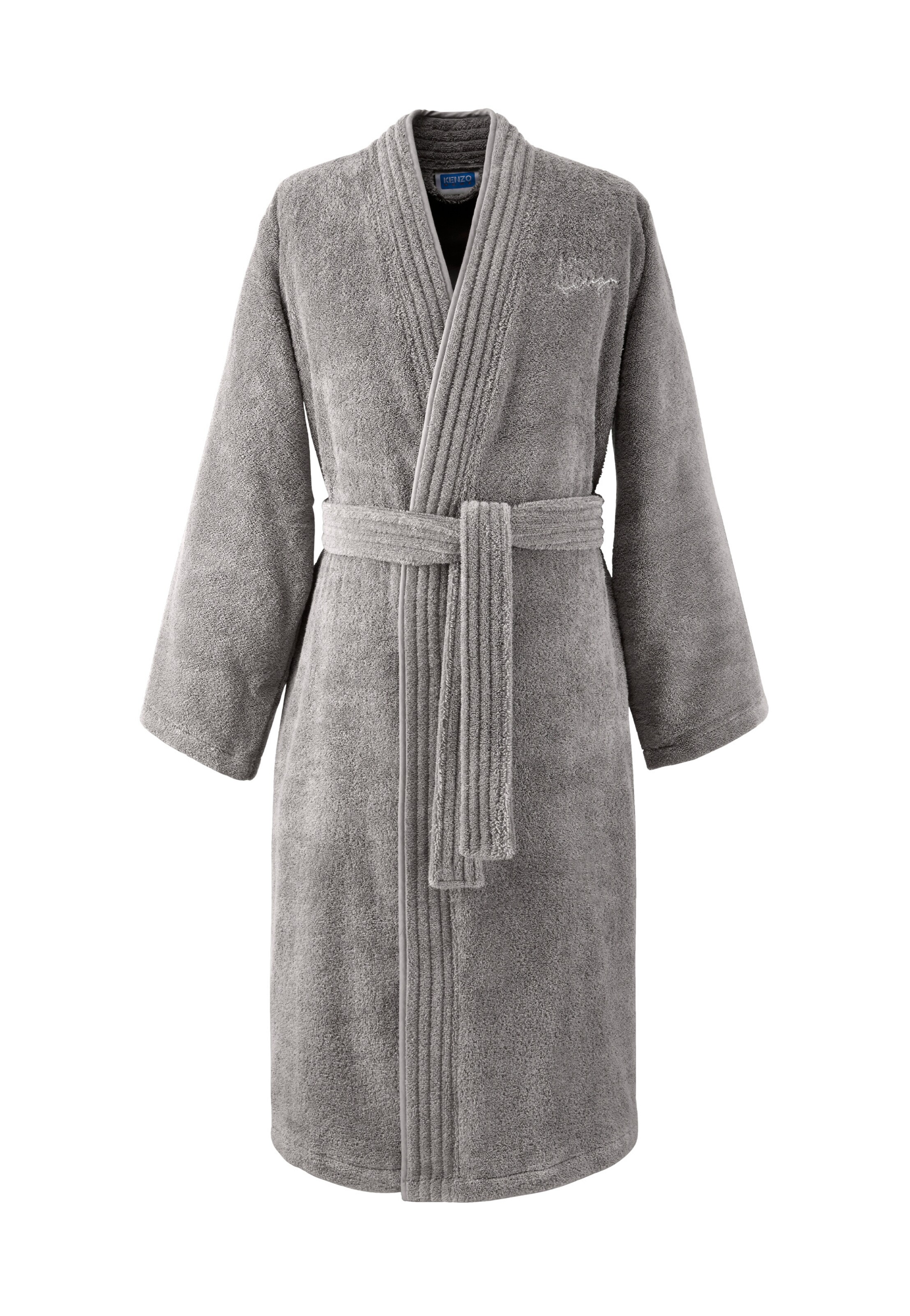 Kenzo Home Long Bathrobe in Grey: front