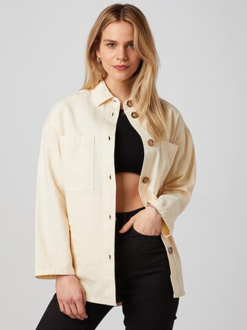 ABOUT YOU x MOGLI Between-Season Jacket 'Karli' in Beige: front