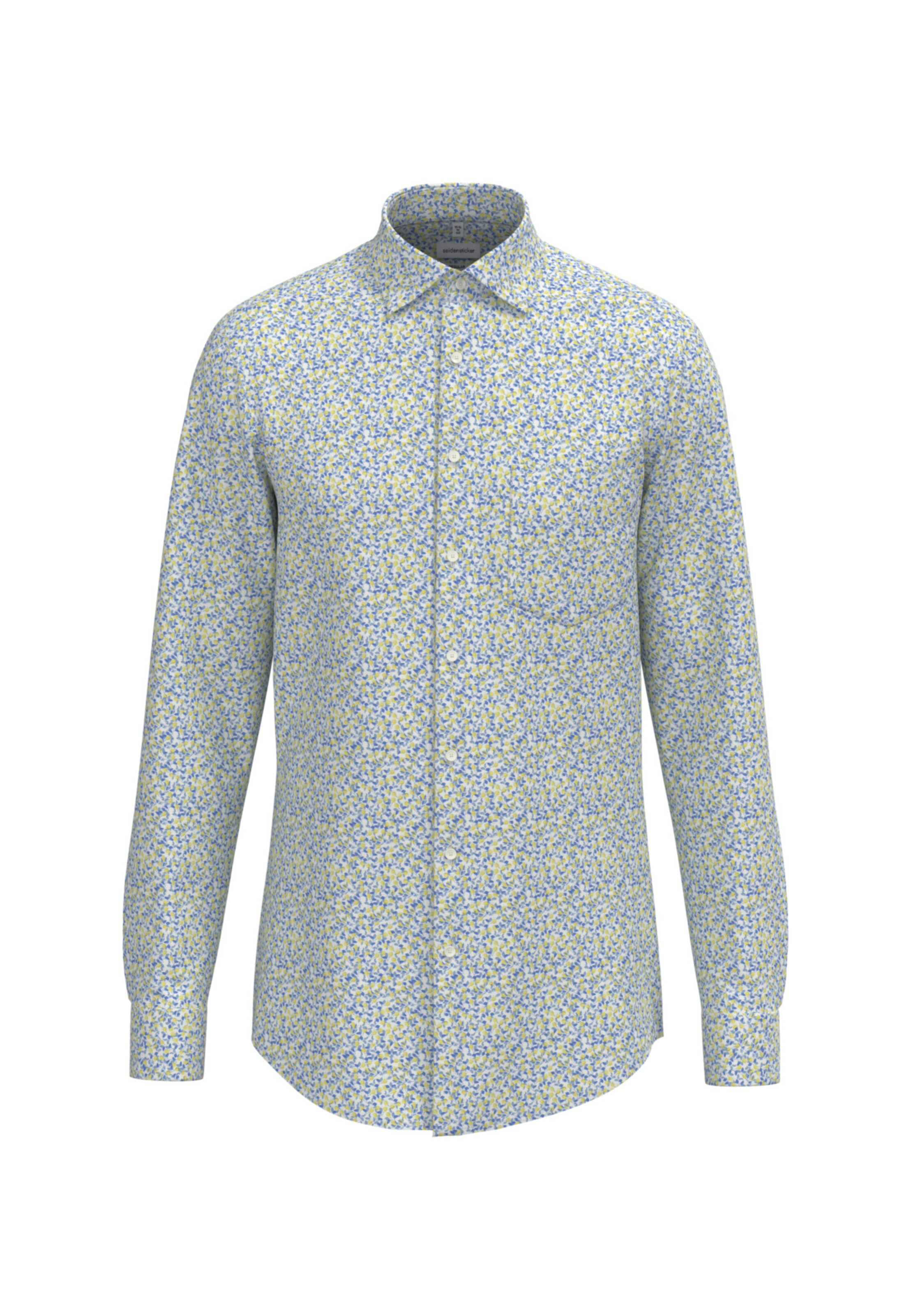 Regular fit Camicia business di SEIDENSTICKER in giallo: frontale