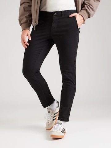 JACK & JONES Слим фит Панталон Chino 'JJIMarco JJDave' в черно: отпред