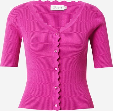 Molly BRACKEN Gebreid vest in Roze: voorkant