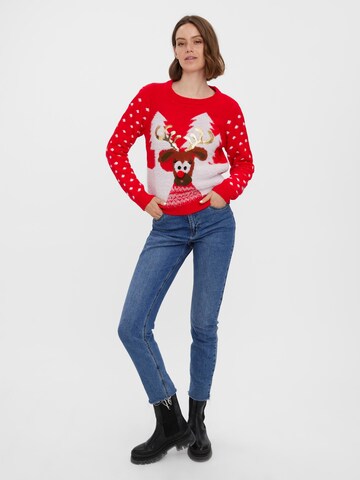 VERO MODA Sweater 'Rudy' in Red