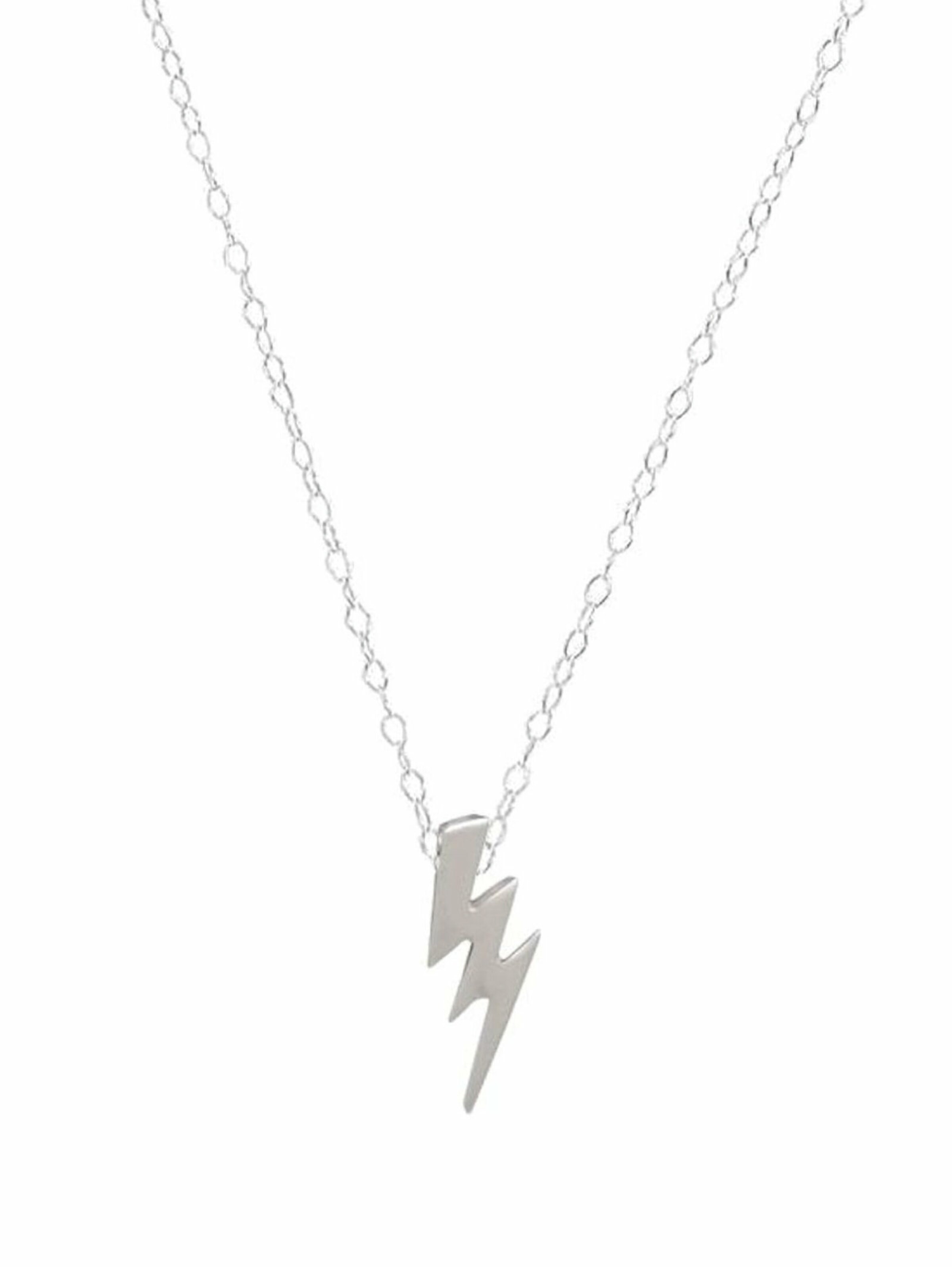 Gemshine Kette mit Anhänger 'BLITZ' in Silber