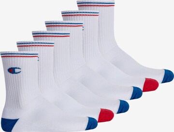 Champion Authentic Athletic Apparel Socks in White: front