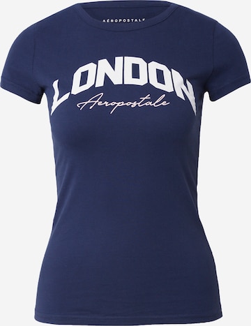 T-shirt 'LONDON' AÉROPOSTALE en bleu : devant