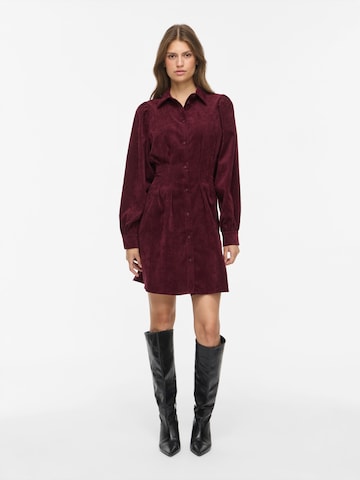 VILA Shirt dress 'VICORDU' in Red: front