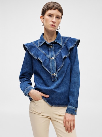 Chemisier MOS MOSH en bleu : devant