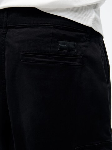 Pull&Bear Loose fit Cargo trousers in Black