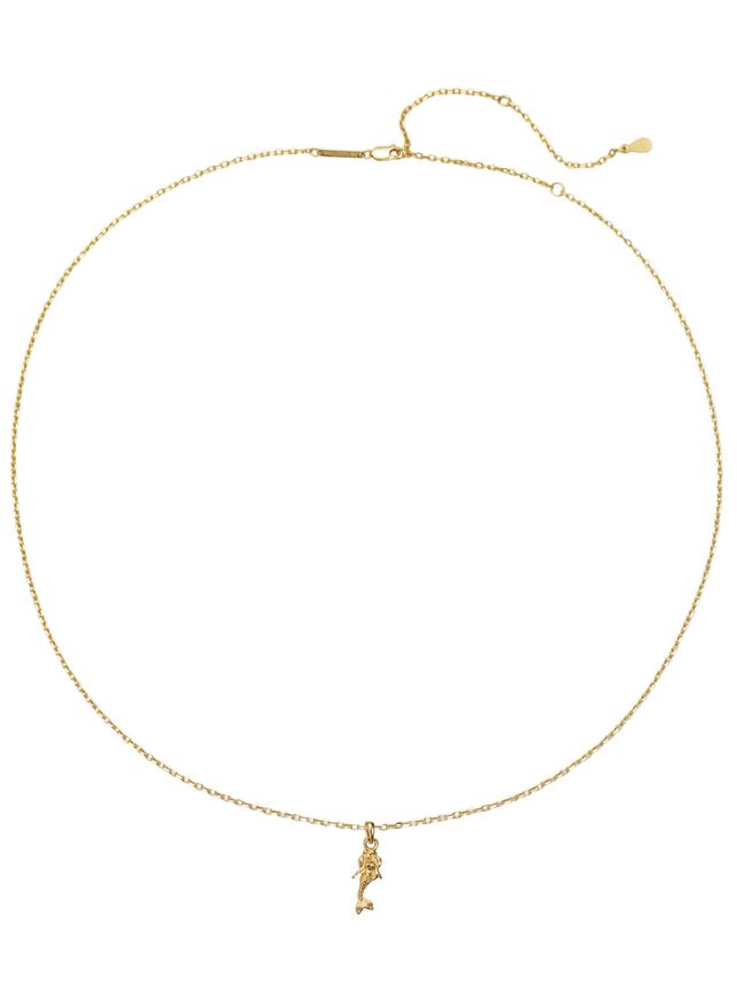 Hey Happiness - Cadena 'Mermaid Charm' en oro: frente