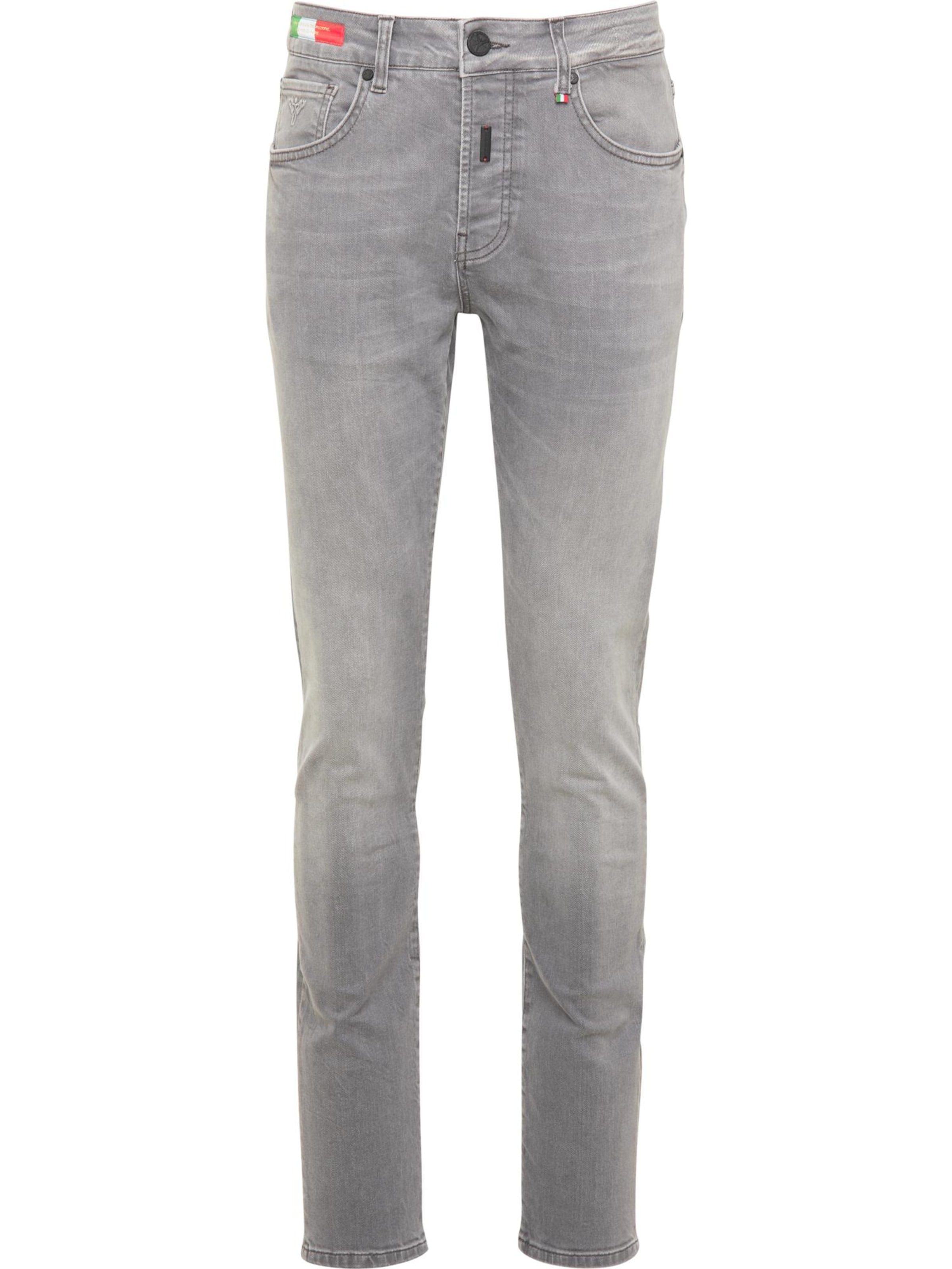 Carlo Colucci Regular Jeans in Grijs: voorkant