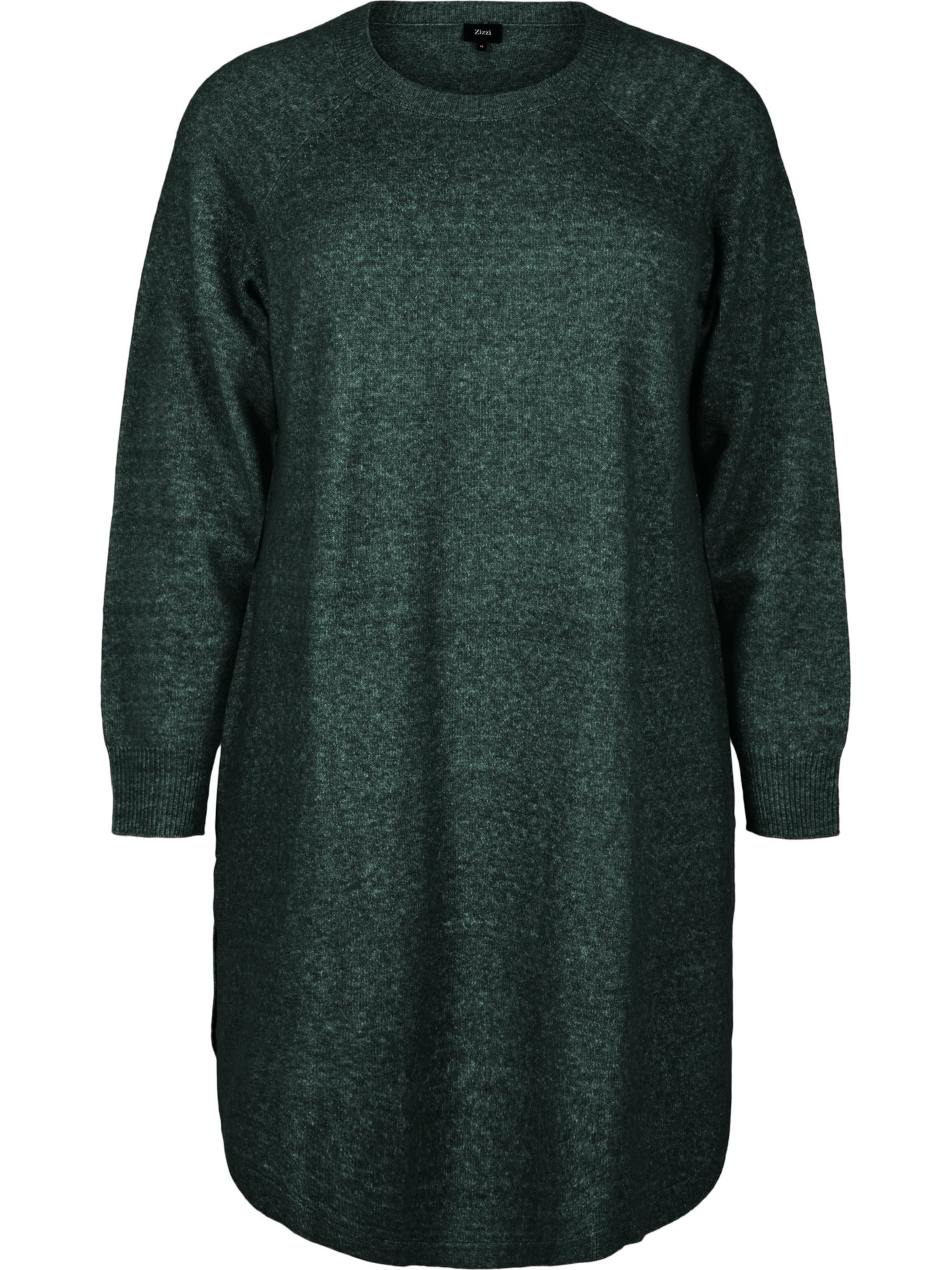 Robes en maille 'CAVISTA' Zizzi en vert : devant