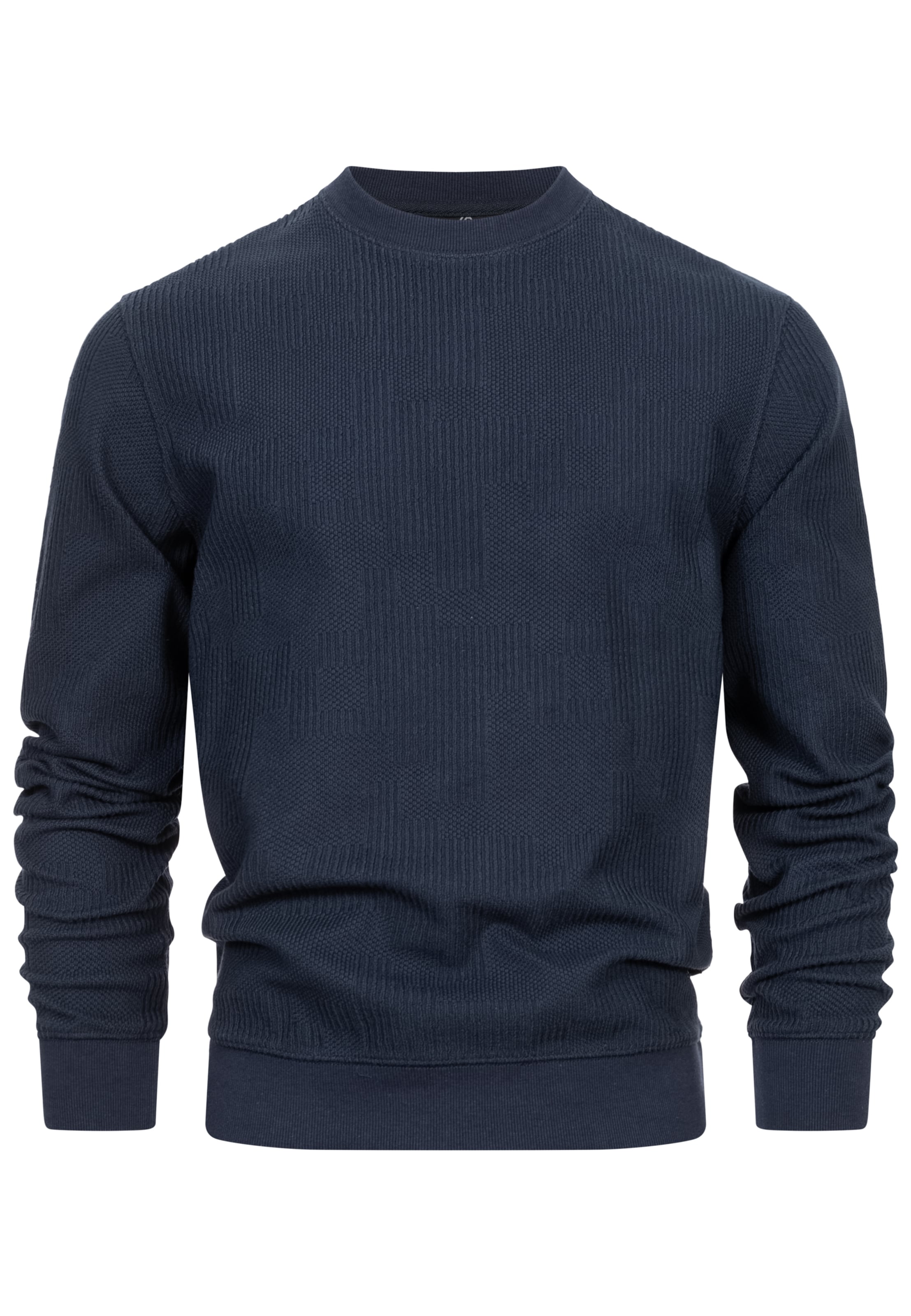 INDICODE JEANS Sweatshirt 'Jago' in Blauw: voorkant